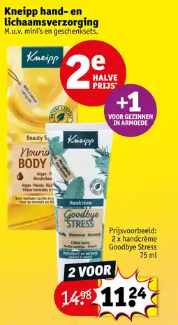 Kruidvat Kneipp hand en lichaamsverzorging aanbieding