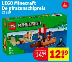 Kruidvat LEGO Minecraft De Piratenschipreis aanbieding