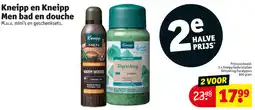 Kruidvat Kneipp en Kneipp Men bad en douche aanbieding