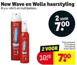 Kruidvat New Wave en Wella haarstyling aanbieding