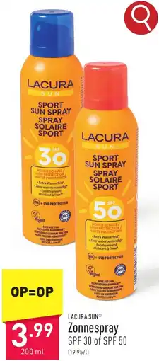 ALDI LACURA SUN Zonnespray aanbieding
