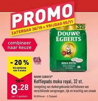 ALDI Koffiepads moka royal aanbieding