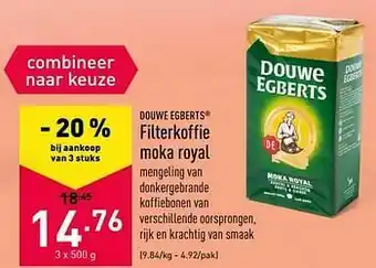 ALDI Filterkoffie moka royal aanbieding