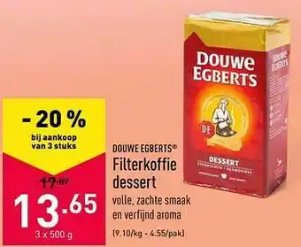ALDI Filterkoffie dessert aanbieding