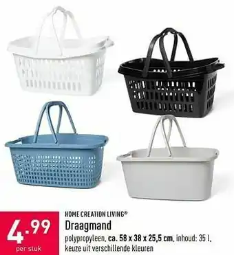 ALDI Draagmand aanbieding