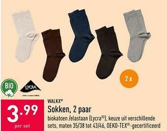 ALDI Sokken aanbieding