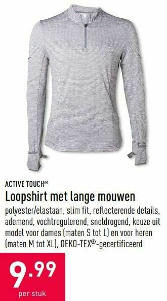 Loopshirt met lange mouwen