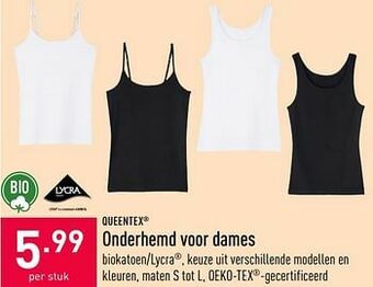 ALDI Onderhemd voor dames aanbieding