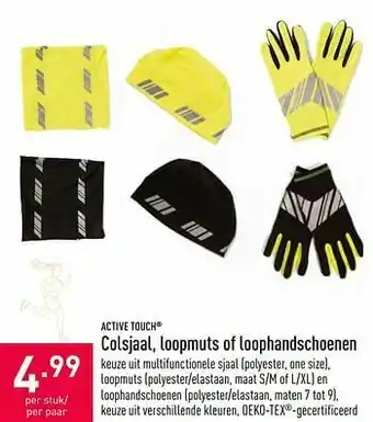 ALDI Colsjaal, loopmuts of loophandschoenen aanbieding