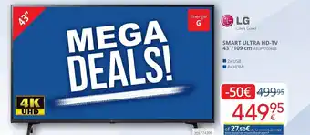 Eldi Smart ultra hd-tv 43"/109 cm 43UP77006LB aanbieding