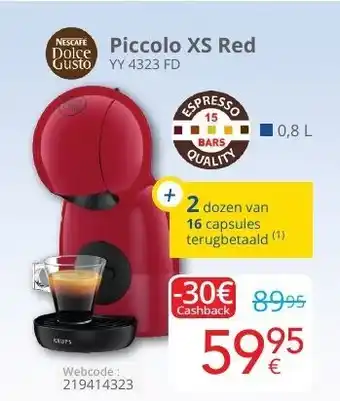 Piccolo XS Red YY 4323 FD 0.8L