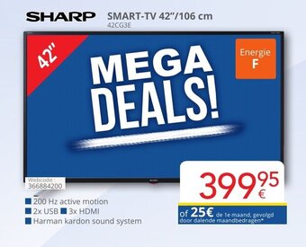 Eldi Sharp smart-tv 42"/106 cm 42CG3E aanbieding