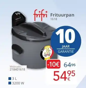 Eldi Frifri Frituurpan 1618 3L 3200W aanbieding
