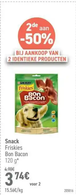 Tom&Co Snack Friskies Bon Bacon 120g aanbieding