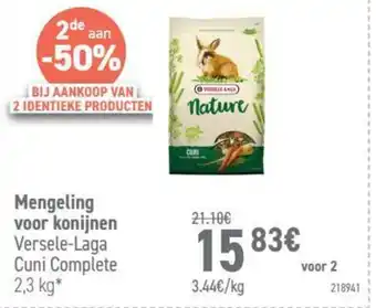 Mengeling voor konijnen Versele-Laga Cuni Complete 2.3 kg