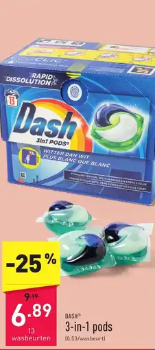 ALDI DASH 3-in-1 pods aanbieding