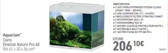 Tom&Co Aquarium Ciano Emotion Nature Pro 60 61x40x56 cm aanbieding