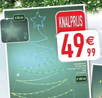 Cora Kerstboom of ster led H 100cm aanbieding