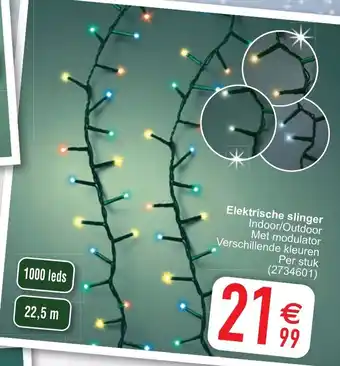Cora Elektrische slinger 22.5m 1000 leds aanbieding