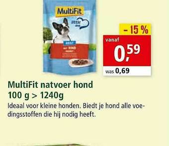Maxi Zoo Multifit Natvoer Hond aanbieding