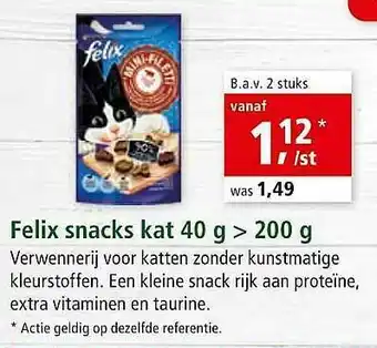 Maxi Zoo Felix Snacks Kat 40g aanbieding