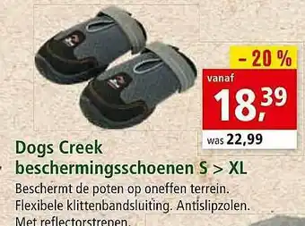 Maxi Zoo Dogs Creek Bescherminsschoenen aanbieding