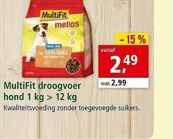 Maxi Zoo Multifit Droogvoer Hond aanbieding