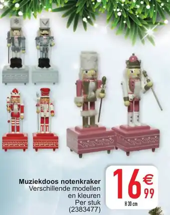 Muziekdoos notenkraker H30cm
