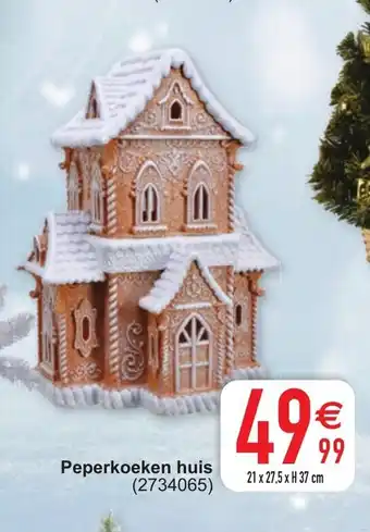Cora Peperkoeken huis 21x27.5xH37cm aanbieding