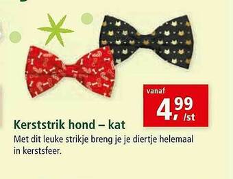 Maxi Zoo Kerststrik Hond - Kat aanbieding