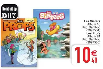 Cora Les Sisters Album 16 Les Profs Album 24 aanbieding