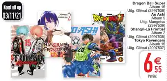 Cora Dragon Ball Super, Ao Ashi, Shangri-La Frontier, Tokyo Revengers aanbieding