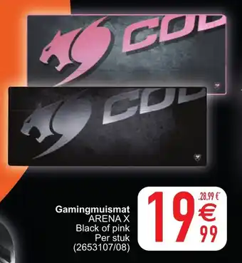 Cora Gamingmuismat Arena x Black of Pink aanbieding