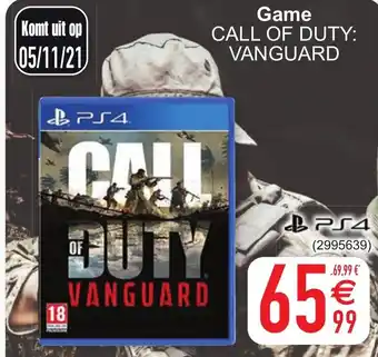 Cora Game Call of duty: vanguard PS4 aanbieding