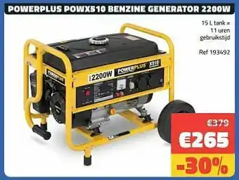 Powerplus powx510 benzine generator 2200w