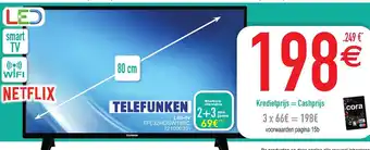Cora Telefunken Led-tv TFL32HDSW19BC 80cm aanbieding
