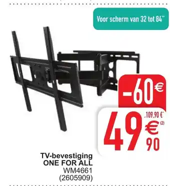 Cora TV-bevestiging One for all WM4661 aanbieding