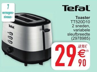 Cora Tefal Toaster TT520D10 aanbieding