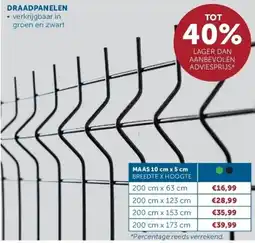 Zelfbouwmarkt DRAADPANELEN aanbieding