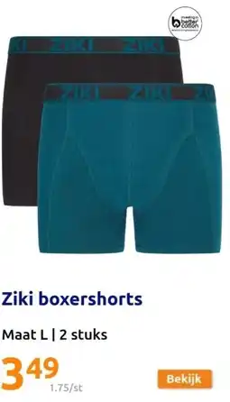 Action Ziki boxershorts aanbieding