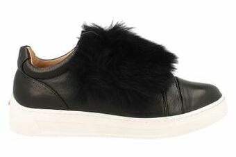 Berca Shoes Unisa Mocassin Dames Faux Fur - Zwart aanbieding
