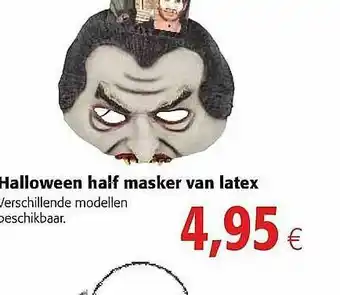 Colruyt Halloween Half Masker Van Latex aanbieding