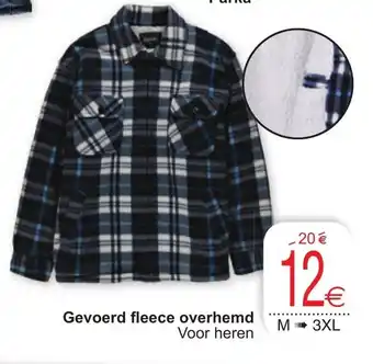 Cora Gevoerd fleece overhemd M-3XL aanbieding