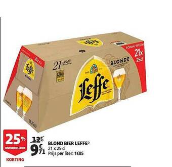 Auchan Blond Bier Leffe aanbieding