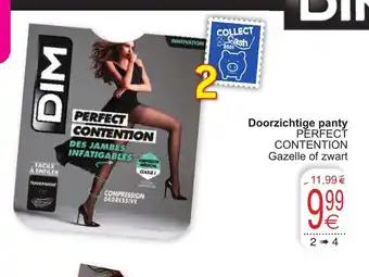 Cora Doorzichtige panty perfect contention 2-4 aanbieding