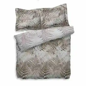 Leen Bakker Heckett & Lane dekbedovertrek Venne - bruin/grijs - 240x200/220 cm - Leen Bakker aanbieding