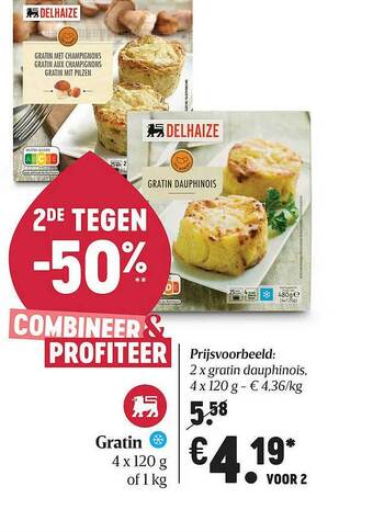 Delhaize Gratin aanbieding