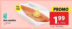 Lidl Hele zalmfilet aanbieding