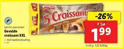 Lidl Gevulde croissant XXL aanbieding
