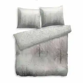 Leen Bakker Heckett & Lane dekbedovertrek Will - grijs - 140x200/220 cm - Leen Bakker aanbieding